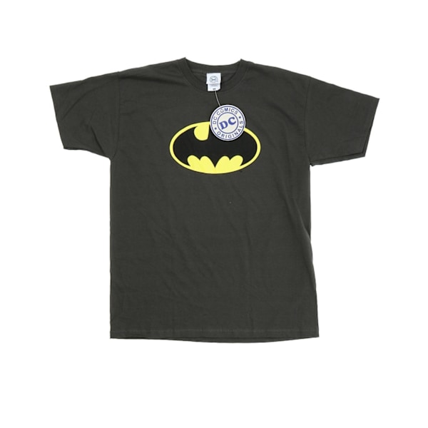 DC Comics Boys Batman Logo T-Shirt 9-11 år Ljus Grafit Light Graphite 9-11 Years