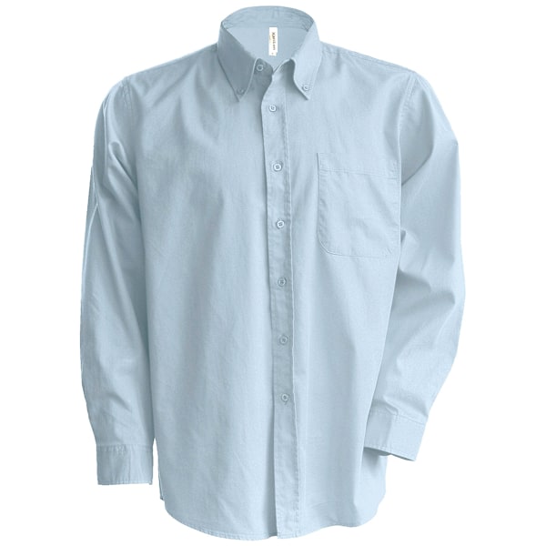 Kariban Herr Långärmad Easy Care Oxford Skjorta 4XL Oxford Blå Oxford Blue 4XL