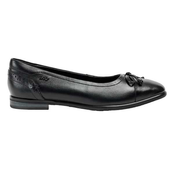 POD Dam/Kvinnor Priya Balett Läder Ballerinaskor 4 UK Svart Black 4 UK