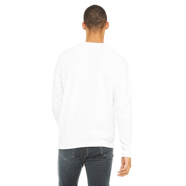 Bella + Canvas Unisex Drop Shoulder Sweatshirt XS Vit White XS