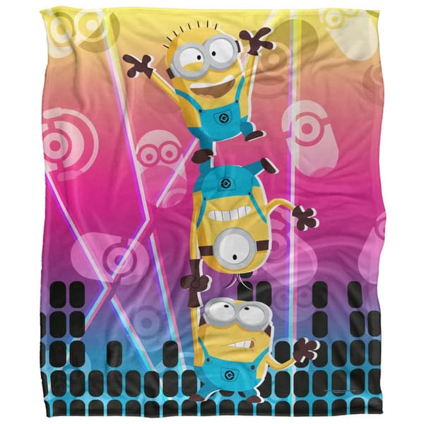 Minions Rave Filt En Storlek Vit White One Size