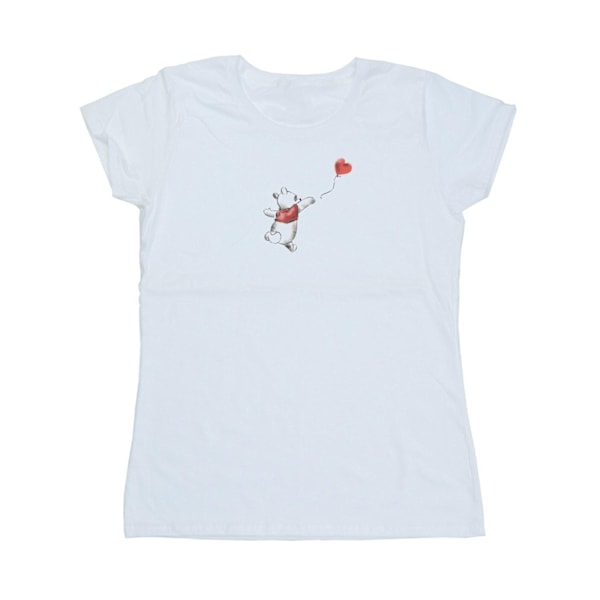 Disney Dam/Kvinnor Nalle Puh Ballong Bomull T-shirt M W White M