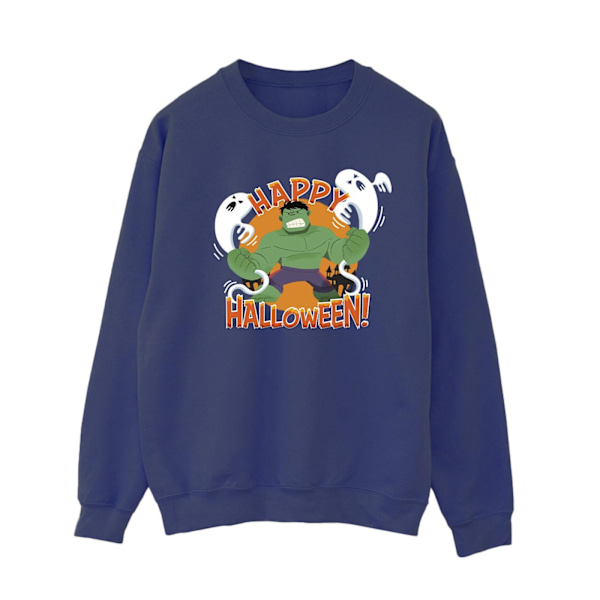 Marvel Dam/Kvinnor Hulk Happy Halloween Sweatshirt S Marinblå Navy Blue S