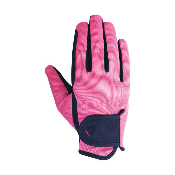 Hy Childrens/Kids Belton Riding Gloves XL Navy/Pink Navy/Pink XL