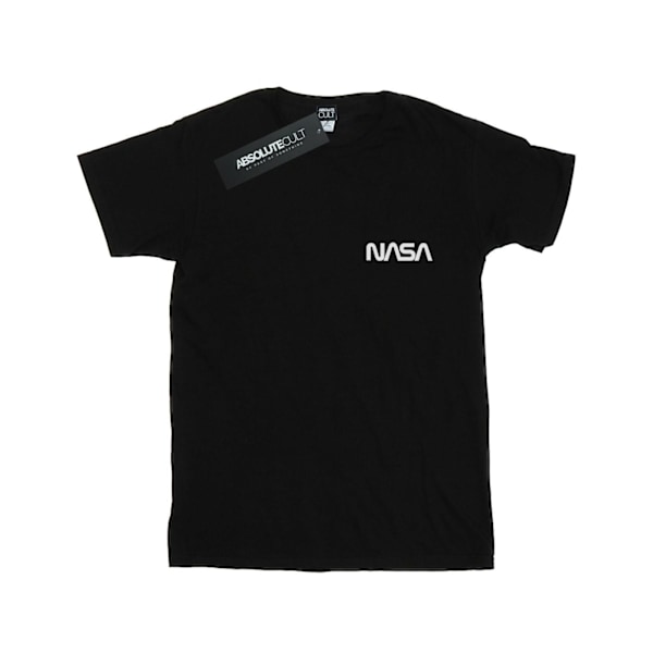 NASA Dam/Damer Modern Logo Bröst Bomull Boyfriend T-Shirt X Black XL