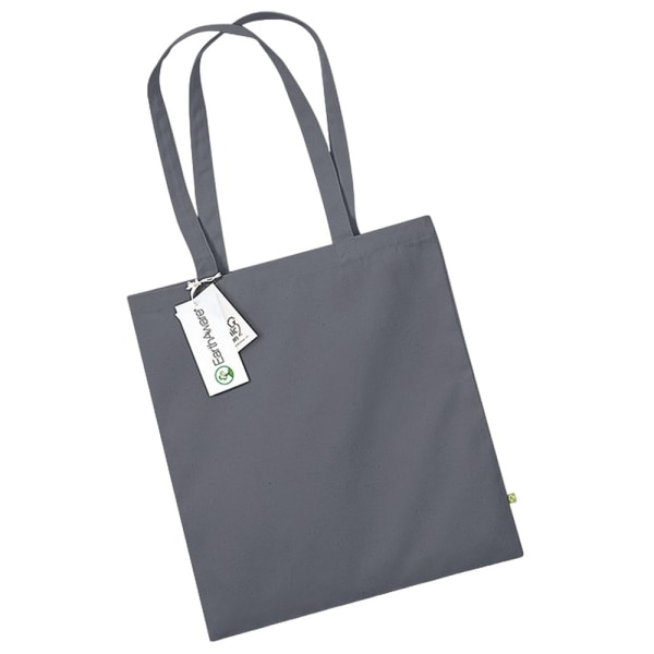 Westford Mill EarthAware Organic Bag For Life Tote Bag One Size Graphite Grey One Size