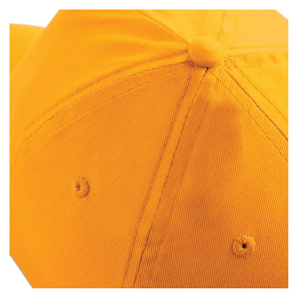 Beechfield Unisex Original 5-Panel Baseballkeps i enfärgad design, One Size Gold One Size