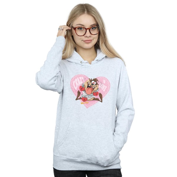 Looney Tunes Womens/Ladies Taz Valentine´s Day Crazy In Love Ho Sports Grey L