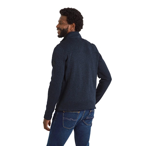 TOG24 Cresswell Marl Knitlook Fleecejacka för Herrar XL Mörk Indigo Dark Indigo XL