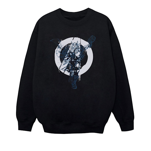 Marvel Boys Thor Circle Sweatshirt 5-6 år Svart Black 5-6 Years