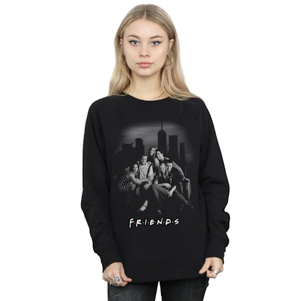 Friends Dam/Damer Gruppfoto Skyline Sweatshirt L Svart Black L