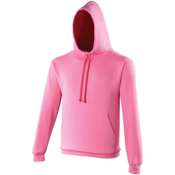 Awdis Varsity Hooded Sweatshirt / Hoodie L Hot Pink / French Na Hot Pink / French Navy L