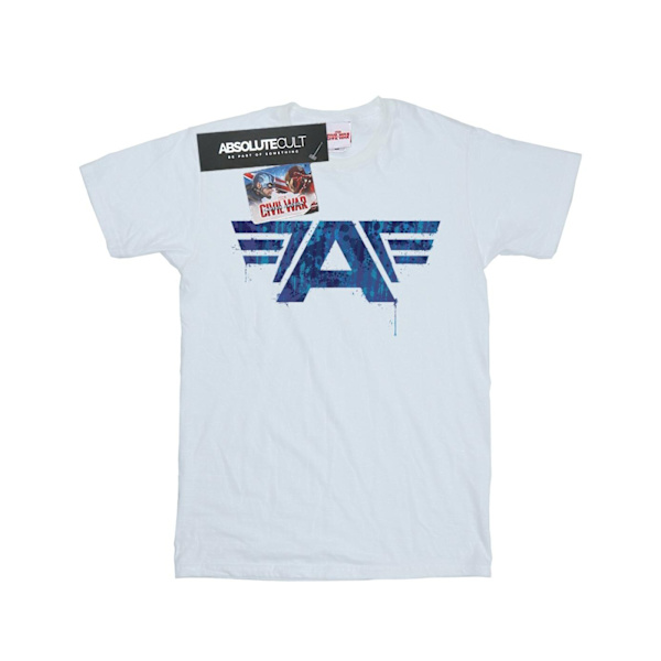 Marvel Boys Captain America Civil War A Game T-Shirt 7-8 år White 7-8 Years