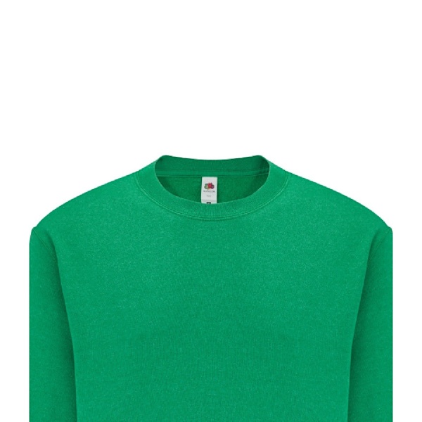 Fruit Of The Loom Set-In Belcoro® Garn Sweatshirt L Heather Green Heather Green L