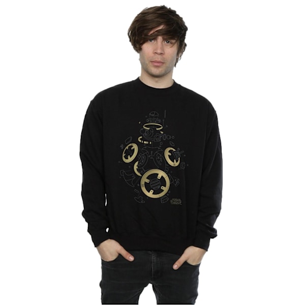 Star Wars The Last Jedi BB-8 Deconstructed Sweatshirt XL B för män Black XL