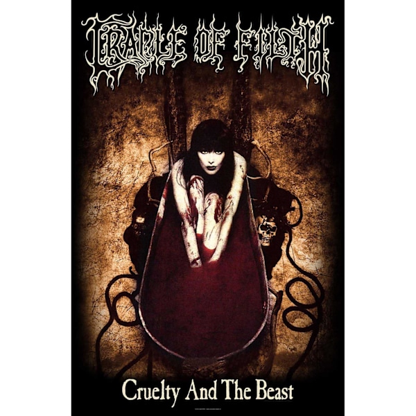 Cradle Of Filth Cruelty And The Beast Textil Affisch En Storlek M Multicoloured One Size