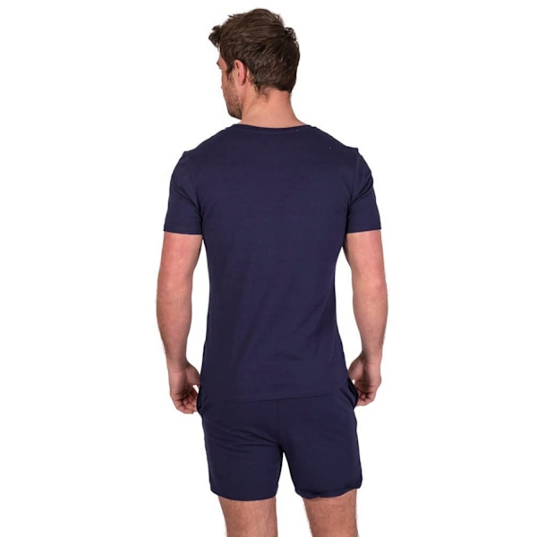 Light And Shade Herrarnas Klassiska Korta Pyjamas Set S Marinblå Navy Blue S