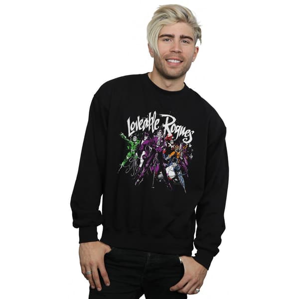 DC Comics Batman Loveable Rogues Sweatshirt L Svart Black L