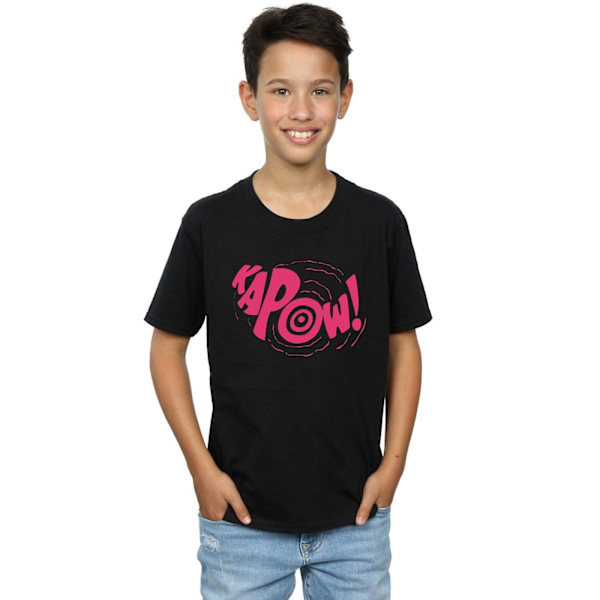 DC Comics Boys Batman TV-serie Kapow T-shirt 7-8 år Svart Black 7-8 Years