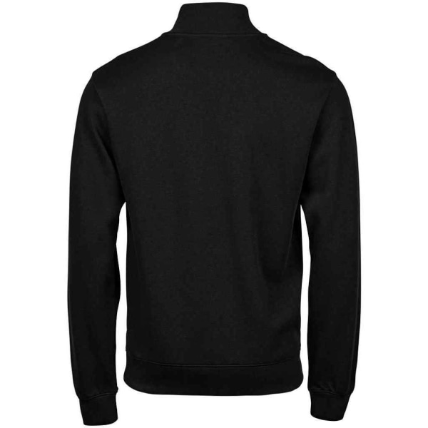 Tee Jays Herr Ribber Interlock Half Zip Sweatshirt 3XL Svart Black 3XL