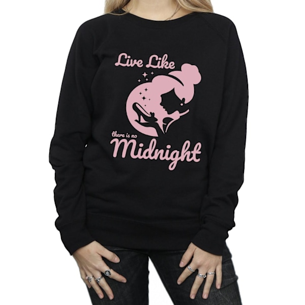 Disney Princess Dam/Damer Askungen No Midnight Sweatshirt Black XL