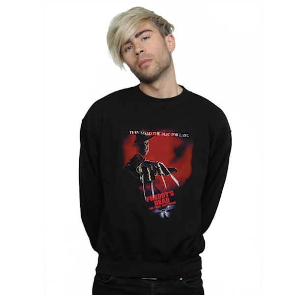 A Nightmare On Elm Street Herr Freddy's Dead Sweatshirt 3XL Svart Black 3XL