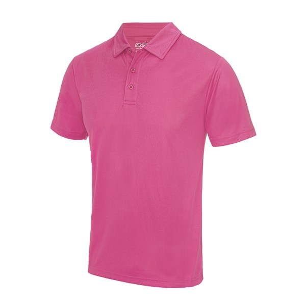 AWDis Just Cool Enfärgad Sportpikétröja för Män 3XL Hot Pink Hot Pink 3XL