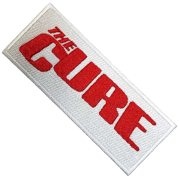 The Cure Vävd Logotyp Stryk-På-Lapp En Storlek Vit/Röd White/Red One Size