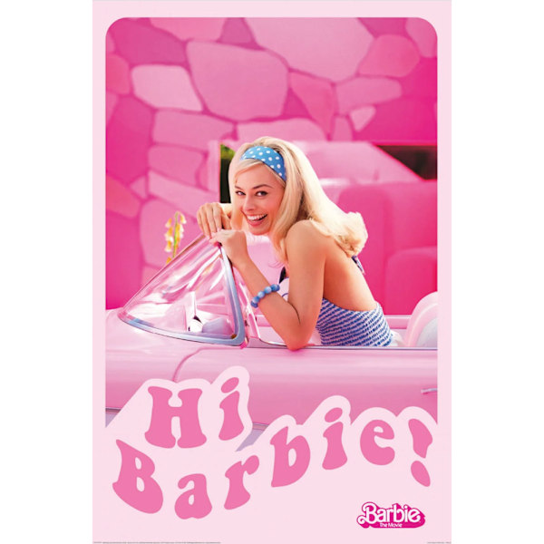 Barbie Text Poster 91cm x 61cm Rosa Pink 91cm x 61cm