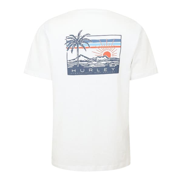Hurley Herr Throwback T-shirt med ryggtryck L Vit White L