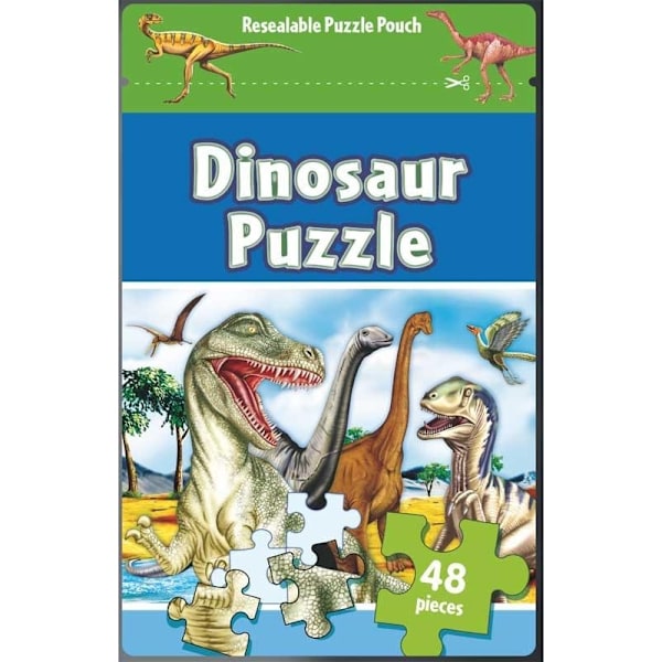 Alligator Dinosaur Pussel (Paket med 48) En Storlek Flerfärgad Multicoloured One Size
