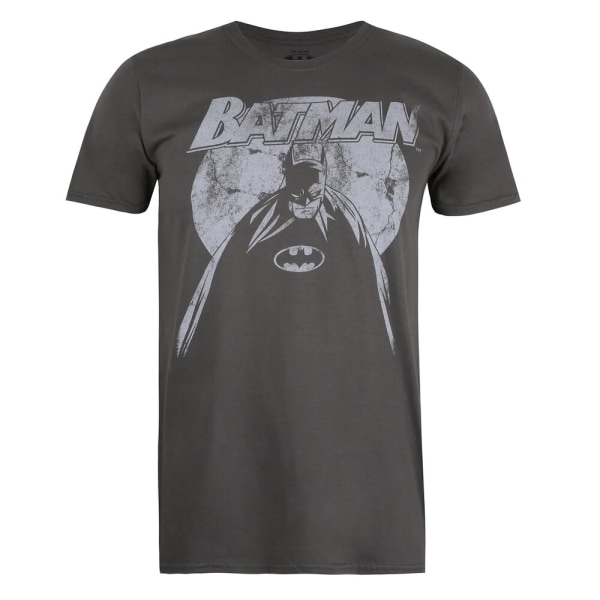Batman Mens Nightfall T-Shirt L Charcoal Charcoal L