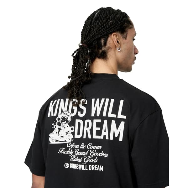 Kings Will Dream Herr Studio Cafe Boy T-Shirt M Svart Black M