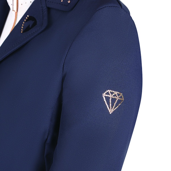 HyFASHION Barn/Barn Roka Royal Diamante Show Jumping Jacke Navy/Rose Gold 9-10 Years