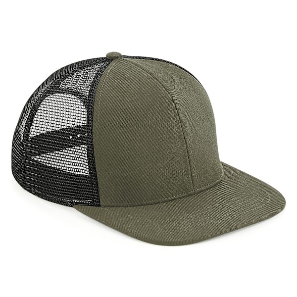 Beechfield Unisex Truckerkeps för vuxna, One Size, Olivgrön/Svart Olive Green/Black One Size