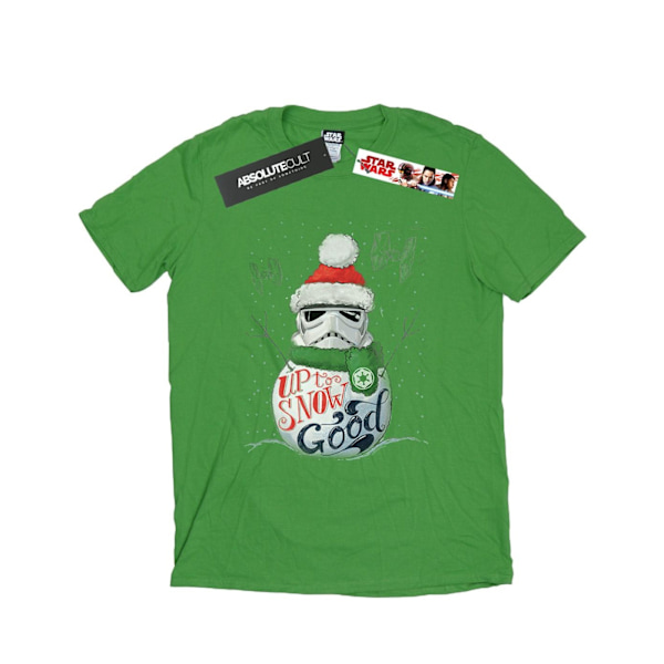 Star Wars Dam/Damer Stormtrooper Up To Snow Good Bomull Boyfriend T-shirt Irish Green M
