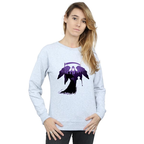 Harry Potter Dam/Kvinnor Graveyard Silhouette Sweatshirt M He Heather Grey M