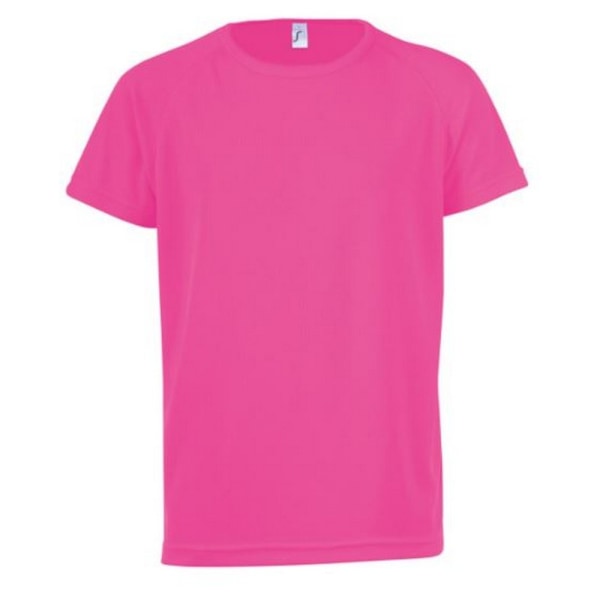 SOLS Barn/Barn Sporty Unisex Kortärmad T-shirt 6 år Neo Neon Pink 6yrs