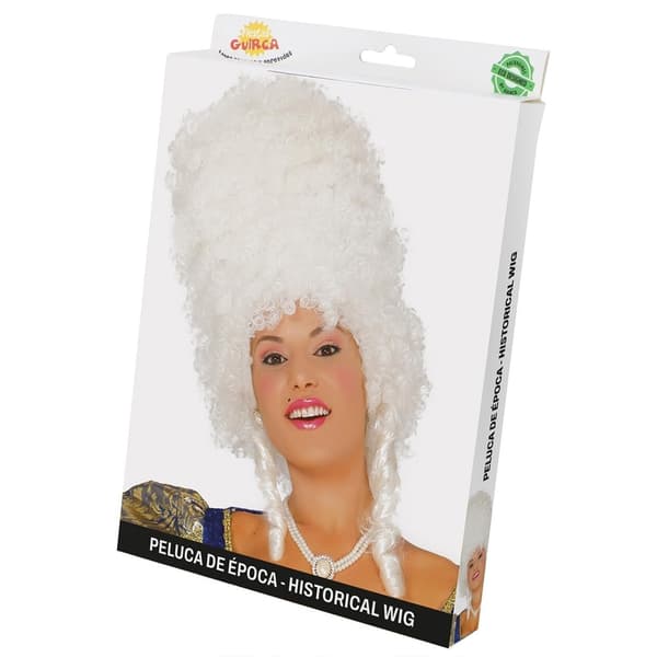 Fiestas Guirca Dam/Dam Epoch Victorian Peruk One Size Vit White One Size