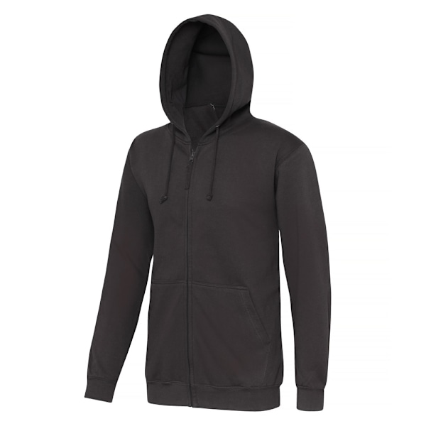 Awdis Plain Mens Hooded Full Zip Hoodie / Zoodie M Storm Grey Storm Grey M