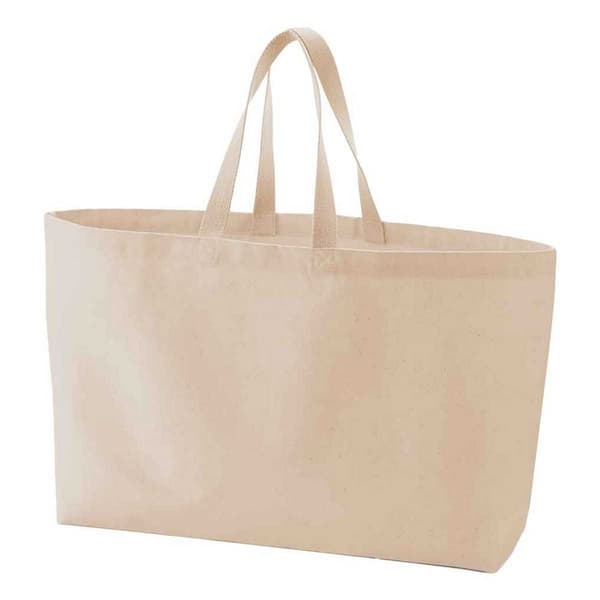 Westford Mill Canvas Oversized Tote Bag One Size Peach Peach One Size