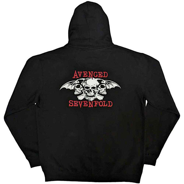 Avenged Sevenfold Unisex Vuxen Dead Head Ryggtryck Full Zip Ho Black S