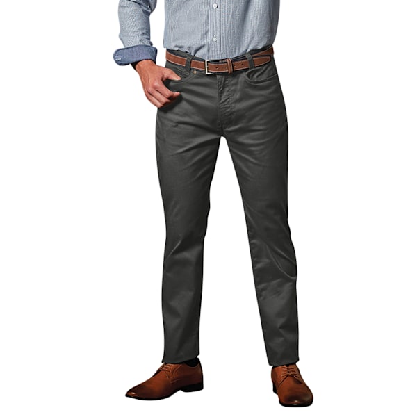 Premier Mens Performance Chinos 36L Charcoal Charcoal 36L