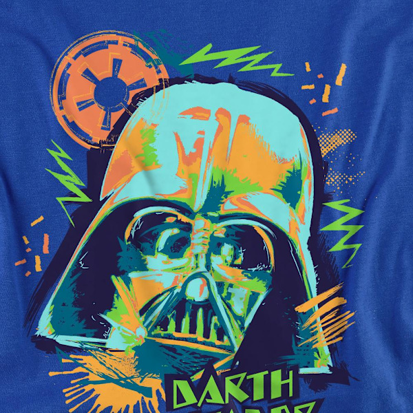 Star Wars Unisex Vuxen 90-tals Darth Vader T-Shirt L Kungsblå Royal Blue L
