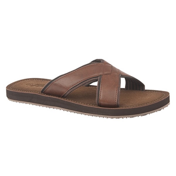 PDQ Herr Lättvikt Crossover Mule Sandaler 10 UK Brun Brown 10 UK