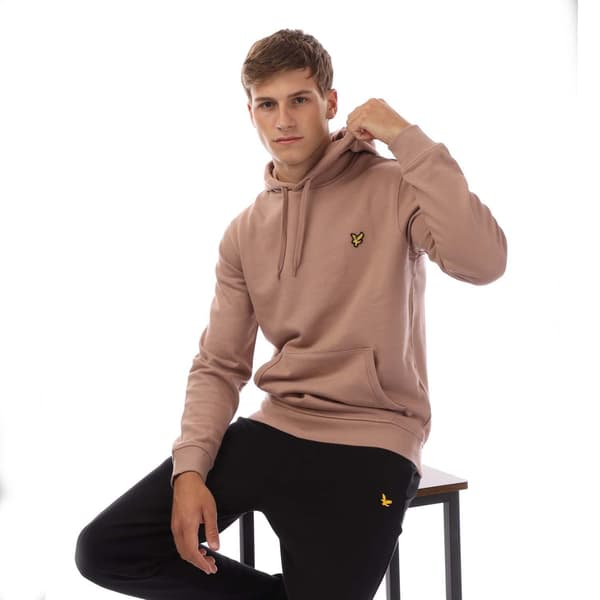 Lyle & Scott Herrar Pull Over Hoodie M Mauve Mauve M
