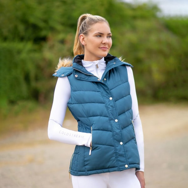 Coldstream Dam/Dam Leitholm Quilted Gilet XXL Cool Slate Cool Slate Blue XXL