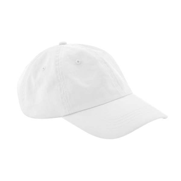 Beechfield Unisex Vuxen 6 Panel Organisk Bomulls Basebollkeps En Storlek White One Size