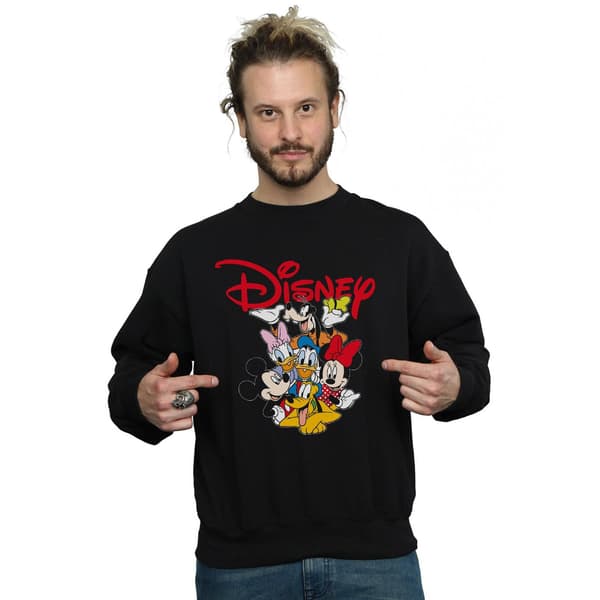 Disney Herr Mickey Mouse Crew Sweatshirt S Svart Black S