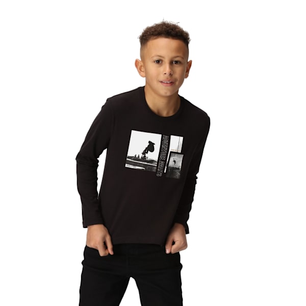 Regatta Barn/Kids Wenbie III Skridsko Scen Långärmad T-shirt Black 7-8 Years